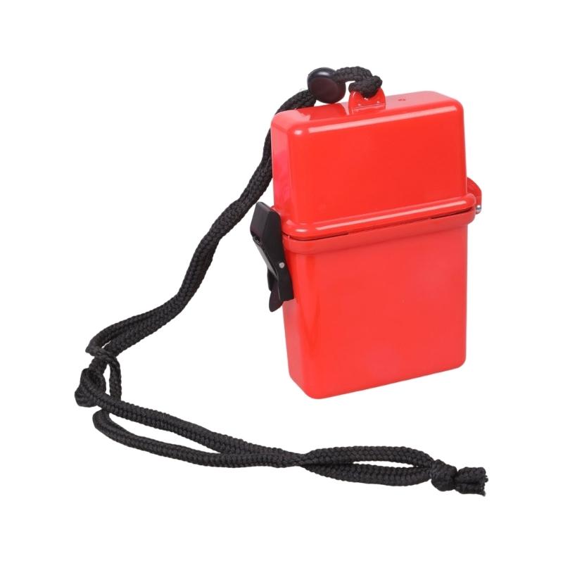 

Buoyance Waterproofed Emergency Storage Case For Diving Swimming Gear Quickly Open Dry Container For Outdoor Activity Use червоний
