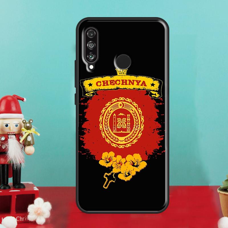 Chechnya Flag Chechen Wolf For Huawei Nova 10 9 SE 12i 12s 11i 8i Y90 Y60 Y70 Y72 Y73 Y61 Y91 P30 P40 Lite P60 Pro Case