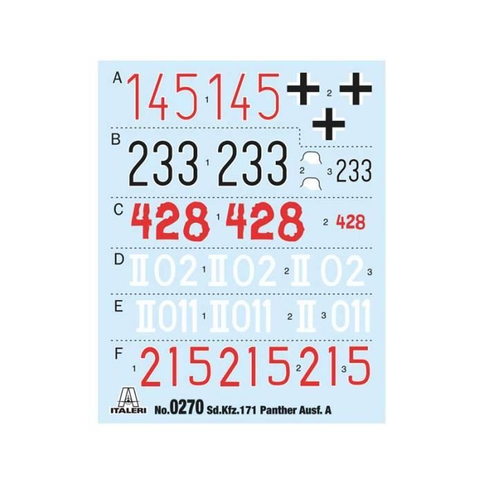 Italeri - maquette char sd.kfz. 171 panther ausf. a italeri 270 1/35ème maquette char promo - ref : 13511