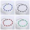 2026 New Arrivals Stainless Steel Chain Bracelet 6mm Devil's Eye Bracelets for Women Drip Oil Eye Charm Jewelry Wholesale