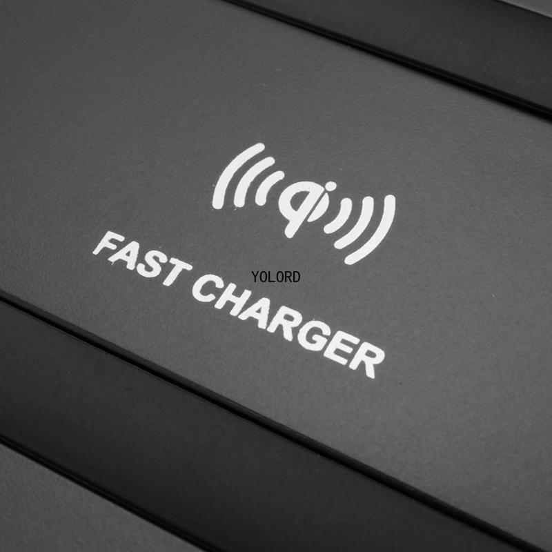 15W Mobile Phone QI QC3.0 USB Wireless Charger Wireless Charging Board For Toyota Avalon 2019-2021