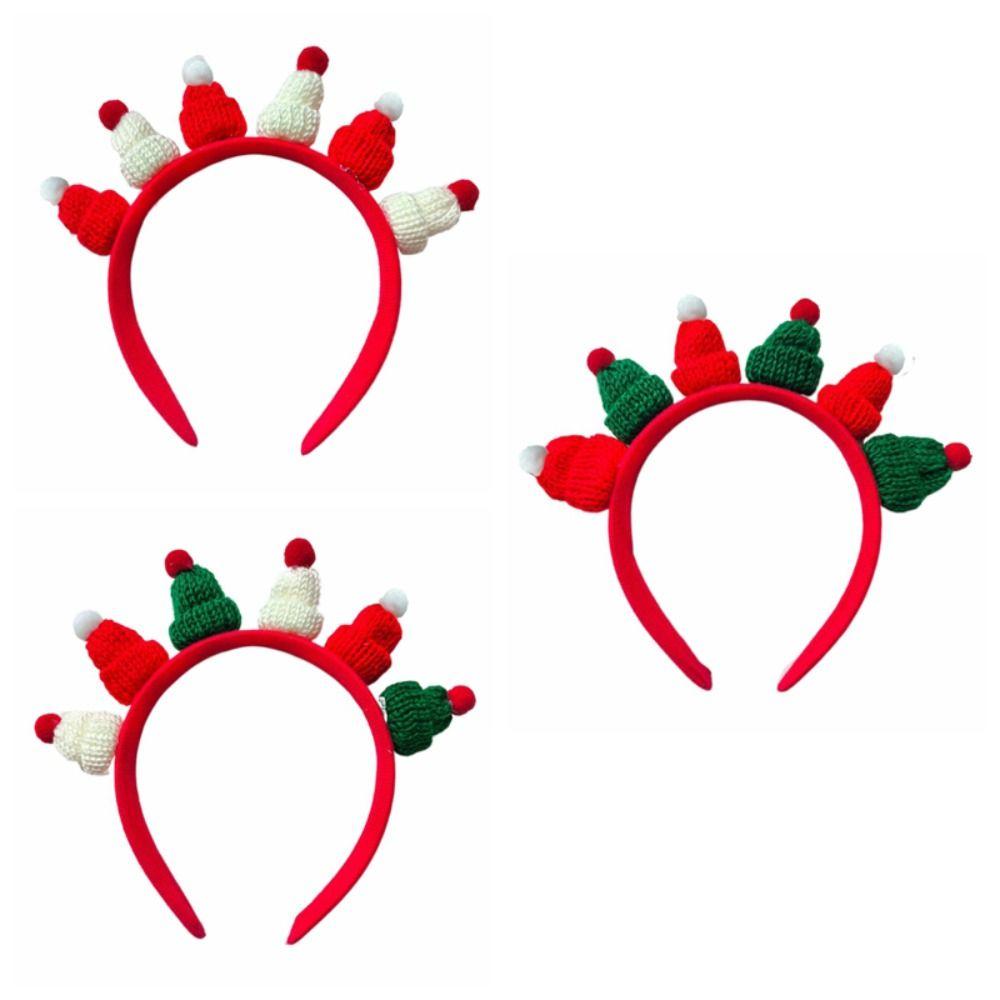 New Year Christmas Hairband Xmas Merry Christmas Hair Hoop Christmas Hat Headband  Holiday Decor
