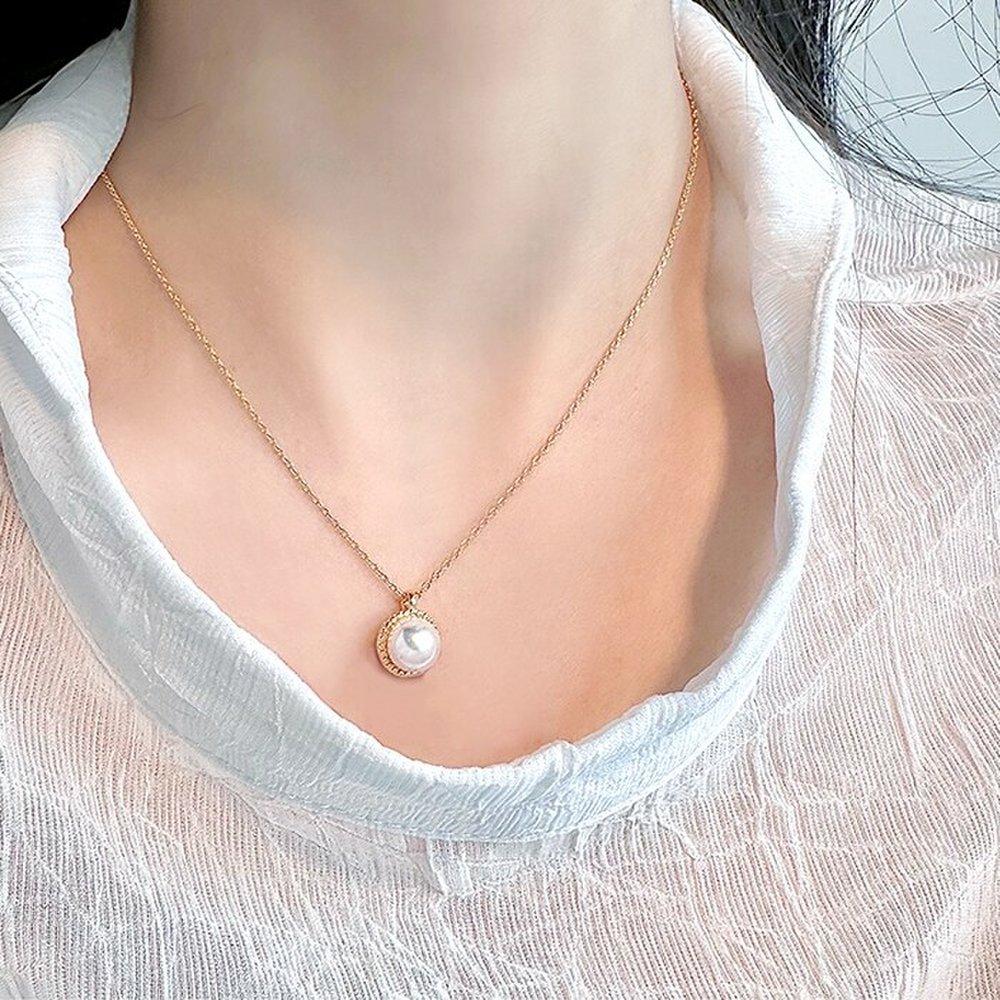 [Luvre Paris] Gallic Pearl Necklace (8mm) Na0597