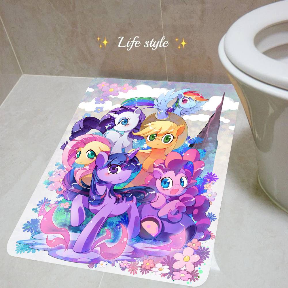Cartoon My L-Little P-Pony Pink Entrance Door Mat Bedroom Living Room Doormat Home Balcony Anti-Slip Modern Home Decor