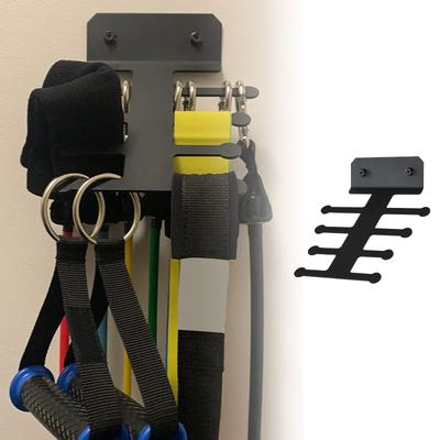 Metall Widerstandsband Ständer Lagerung Aufhänger Wandmontage Fitnessstudio Ausrüstung Organizer Heim-Fitnessstudio Lagerregal Einfach zu installieren
