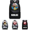 Wzór Roblox Plecak Szkolny dla Dzieci z Gwiaździstym Tłem i Dużą Pojemnością