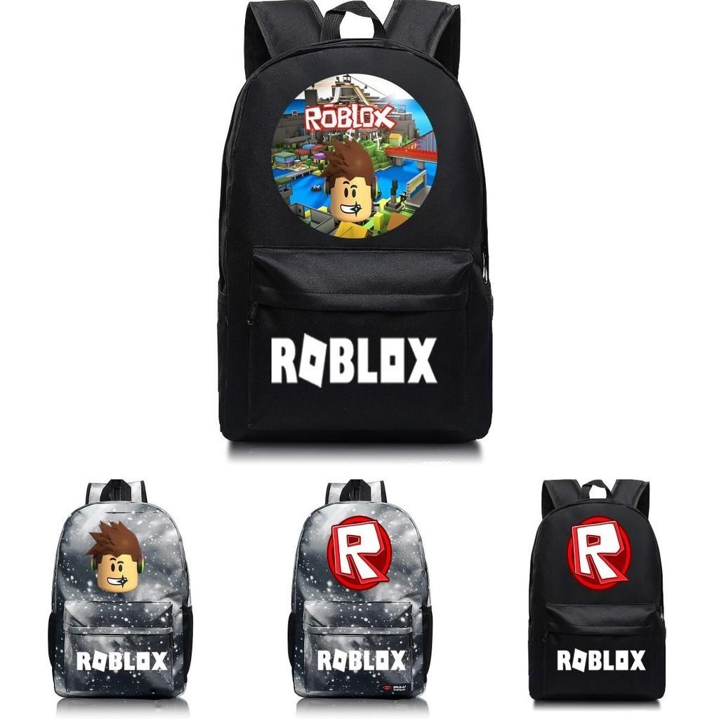 Wzór Roblox Plecak Szkolny dla Dzieci z Gwiaździstym Tłem i Dużą Pojemnością
