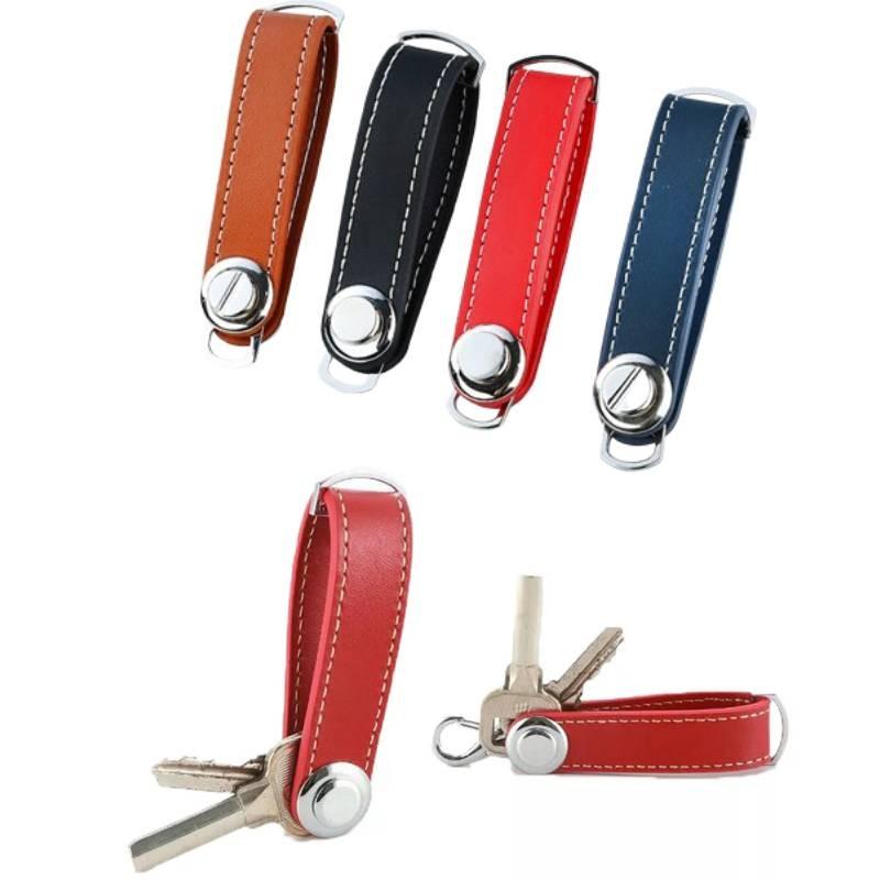 Kreativer Schlüsselanhänger aus Zinklegierung und Leder, stilvoller Schlüsselanhänger, perfektes Geschenk für alle Anlässe