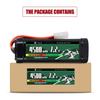 Rechargeable NiMH Battery 7.2V 4500mAh with Tamiya Connector – 6 Cells, Silicone Wire – Power for RC Models