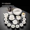 White Jade Porcelain Kung Fu Tea Set