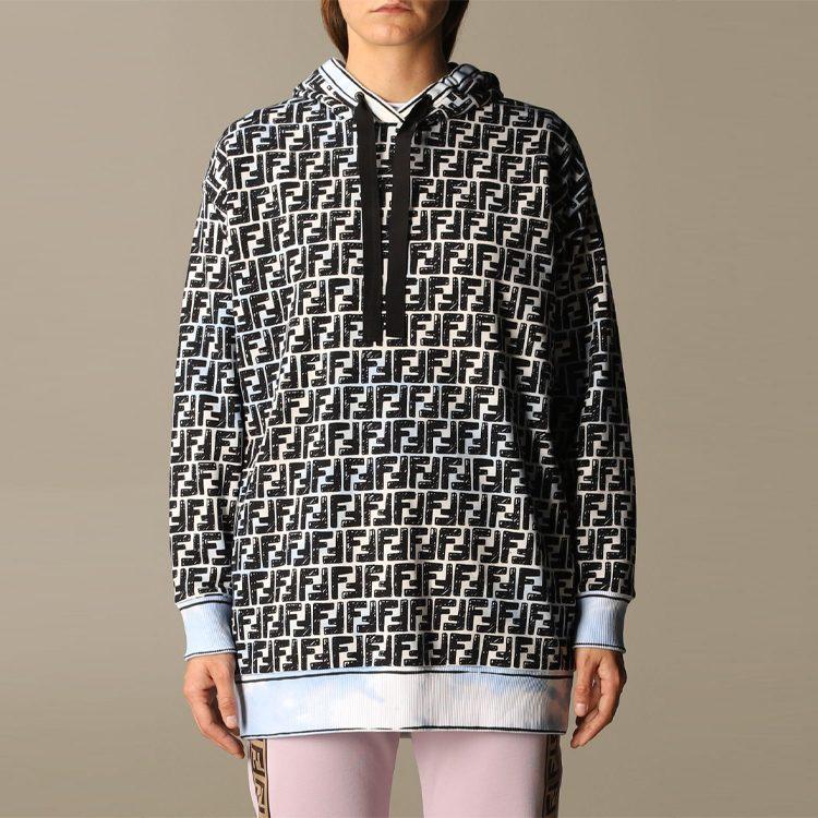 FENDI Sweatshirt Women's Light Blue FS7263AC6FF1B64
