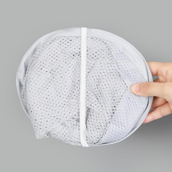 Yousheng Hanging Laundry Bag Large Capacity Foldable Design Breathable Mesh Fabric Multi-Purpose Clothes Storage Laundry Bag