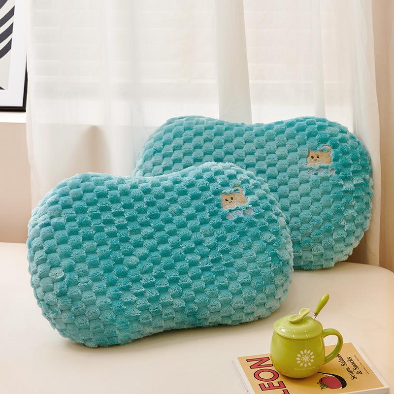 Golden Turtle Velvet Cat Belly Pillow Beanie Velvet Adult Pillow Core Children's Nap Memory Foam Pillow