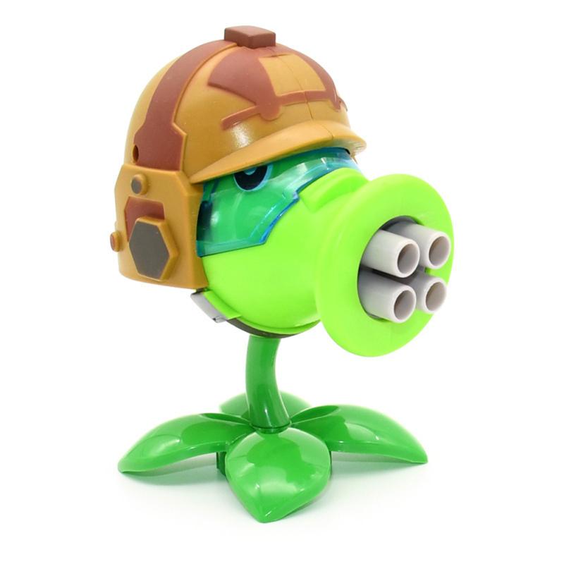 Plants Vs. Zombies Figure Toys Peashooter Gatling Pea Shooter Plastic Action Figure Model Toys