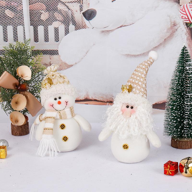 Christmas Gnome Figurine Elderly Snowman Doll Christmas Decorations Holiday Ornaments