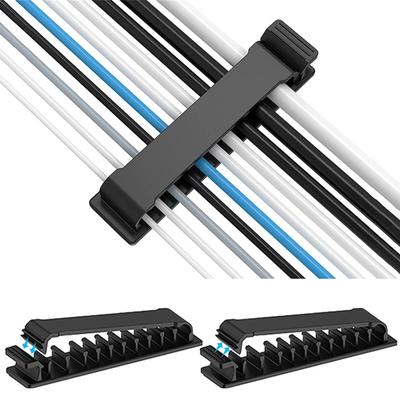 Cable Organizers Self Adhesive Wall Mounted Saving Space Cable Manage Multipurpose Wire Clamps for Home
