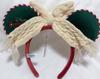 Tokyo Disney Resort Christmas 2025 Minnie Ears Headband Knit Ribbon NWT
