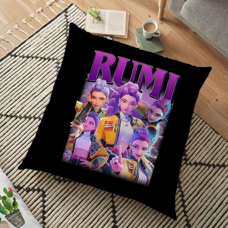 

Huntrix Girl Kpop Наволочка Дом Автомобиль KPop Охотники на демонов Наволочки Зои Руми Мира Молния Мягкий Чехол для подушки 12