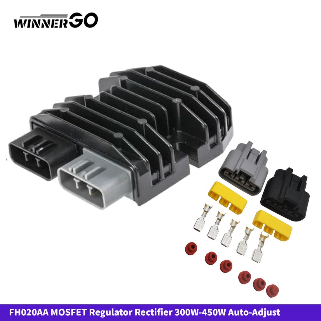 

MOSFET Regulator Rectifier 300W-450W Auto-Adjust 35A 12V Shindengen FH020AA for Yamaha Honda Kawasaki BMW 3PHASE Charging System with chip style