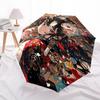 1 Stück Anime-Charakter-Regenschirm für draußen – Automatisches Öffnen/Schließen, tragbares 3-fach faltbares Design, 8-Streben-Eisenrahmen, perfektes Geschenk für Fans, Reisende und mehr