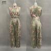 2026 Europäischer & Amerikanischer Stil Sexy Falten-Neckholder-Jumpsuit mit Weißen Weitbeinigen Hosen