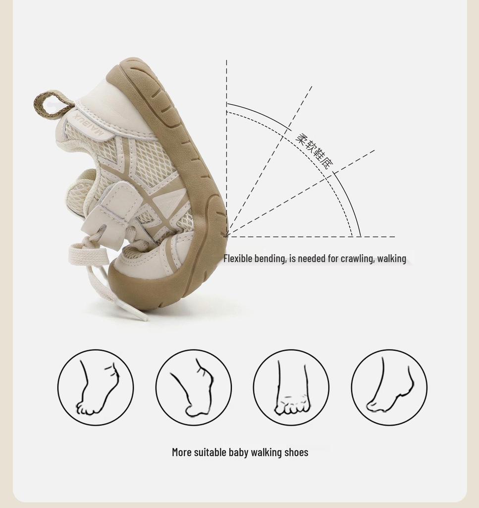 Spring 2026 Kids' Non-slip Breathable Sneakers - Comfortable Korean-Style Casual Shoes for Boys & Girls