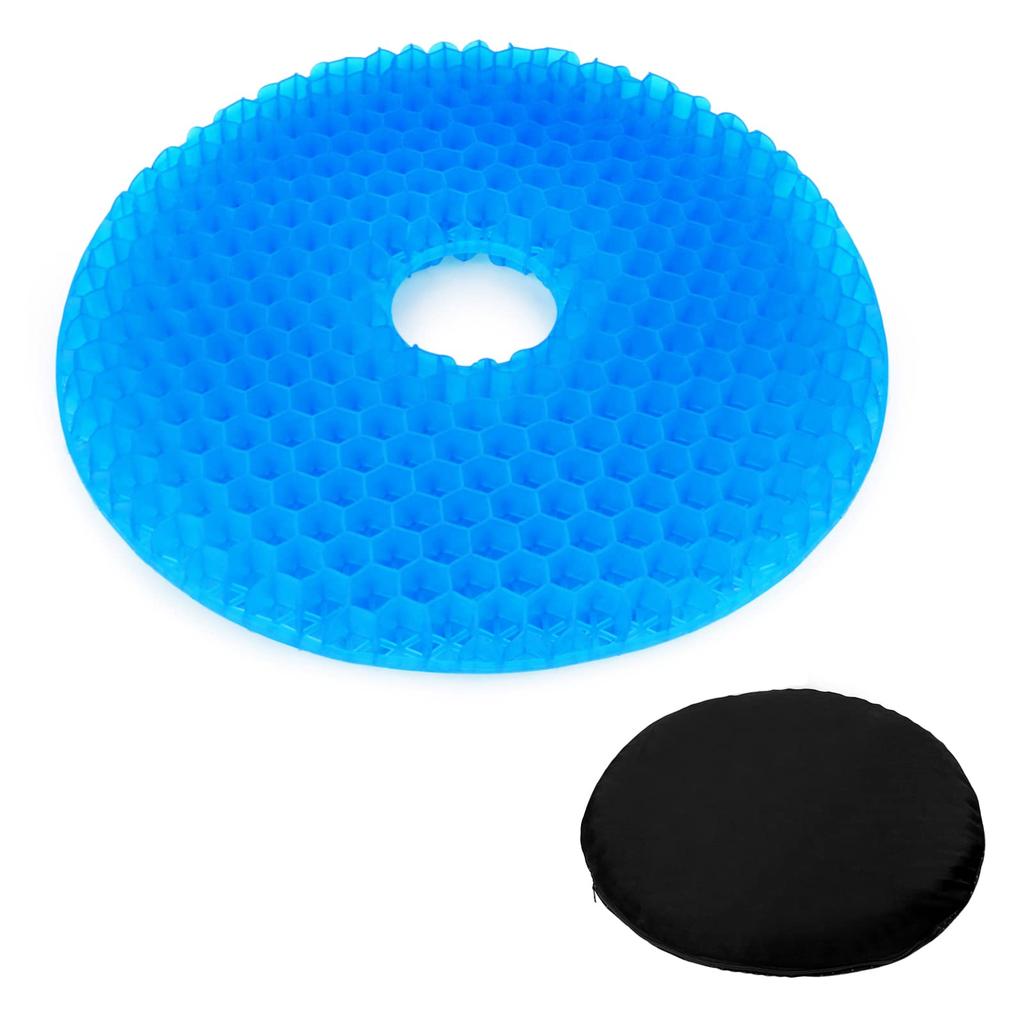 Perphin Gel Donut Round Seat Seat Distributes Body Comfortable Lumbar Hollow Cover Suitable for Chair Cushion, Cushion, Cushion, Cushion, Pressure,