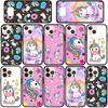 Etui na telefon dla Samsung Galaxy S25 S24 S23 iPhone 16 15 Xiaomi Redmi Note 14 13 12 16E X 11 Pro Max OPPO Moto G85 G54 Huawei Różowy Jednorożec Koń Pokrowiec