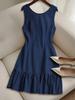 2026 European-American High Quality Sleeveless Vest Dress for Women - Spring/Summer