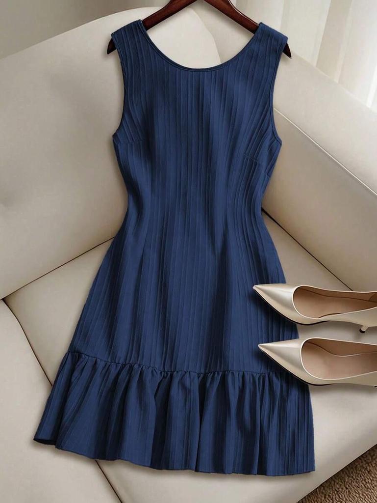 2026 European-American High Quality Sleeveless Vest Dress for Women - Spring/Summer