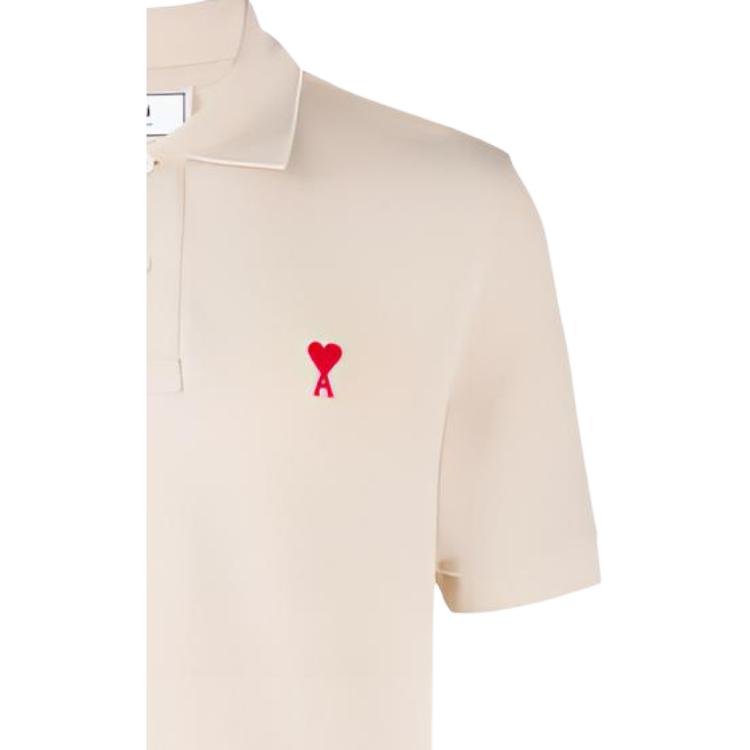 Amiparis Red Heart Comfortable Fashion Short Sleeve Polo Shirt Men tops E21HJ207760-250