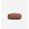 Leather woven bag, high-end hollow bag, mobile phone bag, one-shoulder crossbody bag