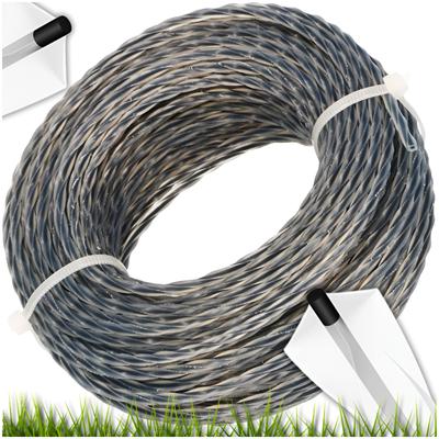 Reinforced Cutting Line For Trimmer Heads Brushcutters Mowers Strong Grass 2.7Mm 15M