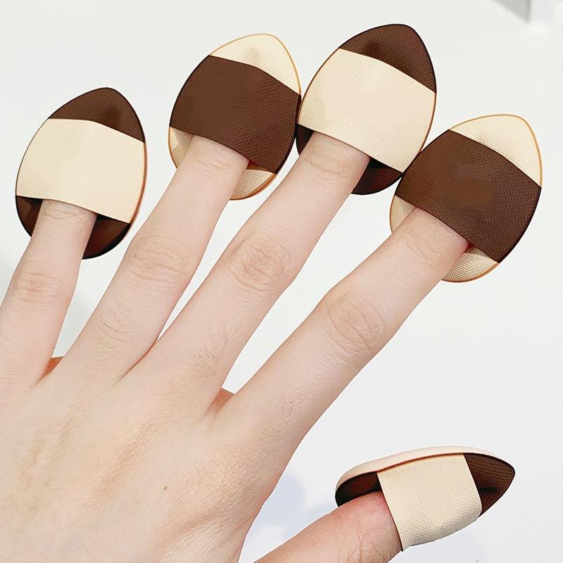 5/10Pcs Mini Finger Puff Foundation Small Teardrop Air Cushion Powder Sponge Face Concealer Bb Cream Cosmetic Applicator Makeup