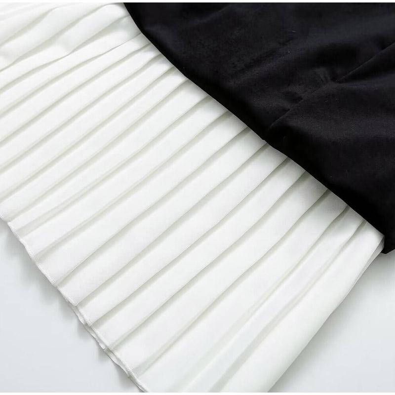 Off Shoulder Pleated Patchwork Women Dress Backless Sleeveless Summer Tube Top Female Mini Robe