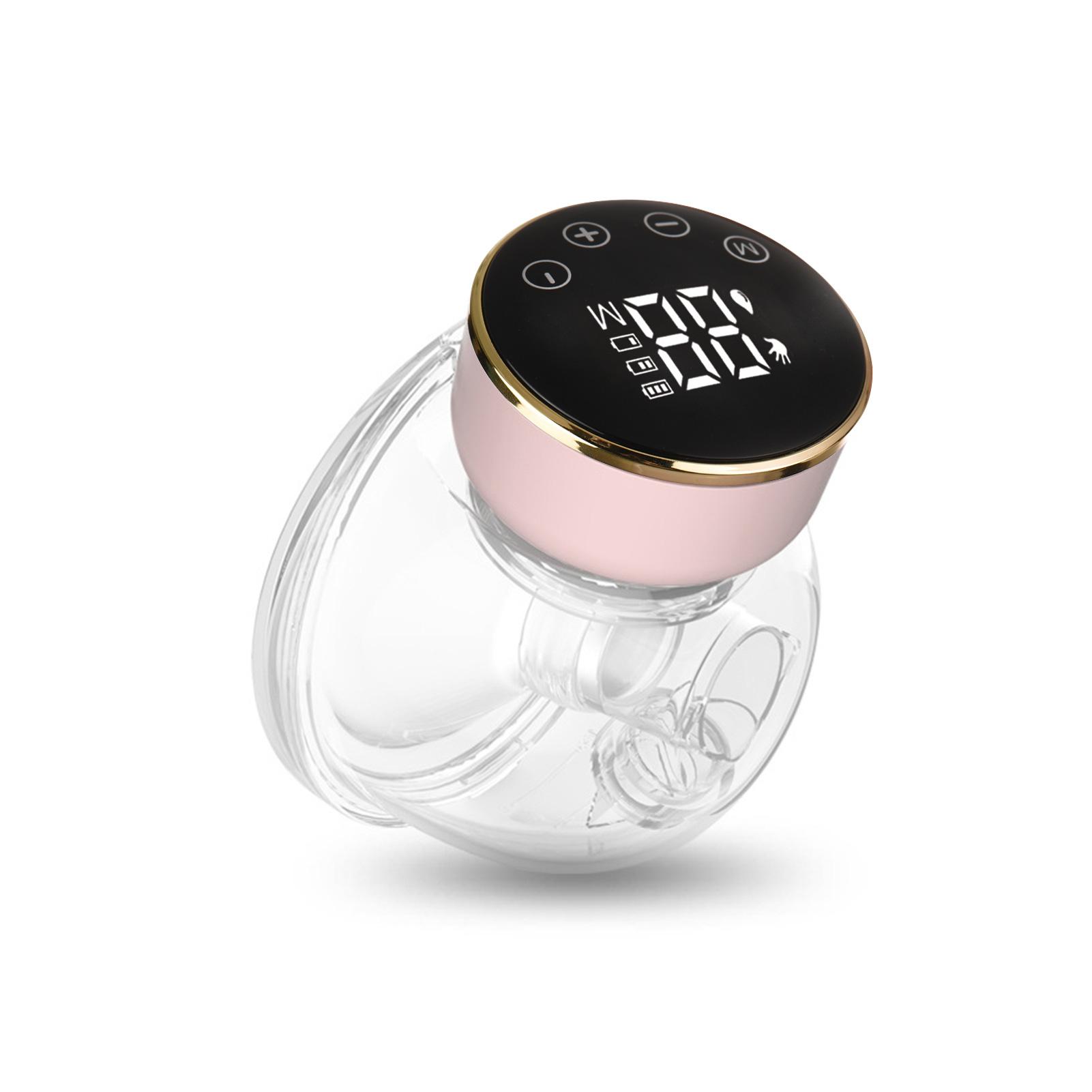 

Переносной электрический молокоотсос Портативный молокоотсос диаметром 24 мм без помощи рук Ультра-тихий 3 режима и 9 уровней Емкость 180 мл со светодиодным экраном Встроенный аккумулятор