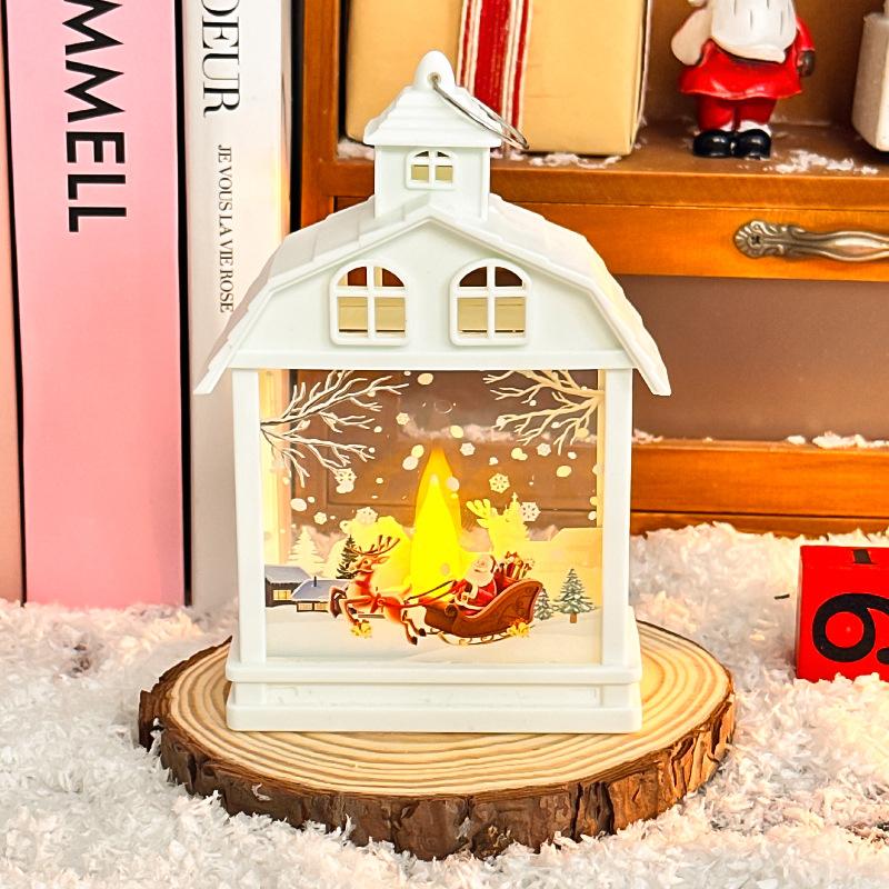 

Рождественские украшения Ветровые лампы Светодиодные ночники Ручные светящиеся маленькие домики Рождественские подарки Gift Old Man