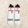 Ladies Winter Lovely Christmas Elk Floor Sleep Not Drop Hair Mid Tube Socks