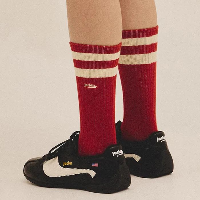 Sports Socks Red/Off White