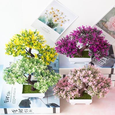 Artificial Pot Plant Garden Display Props Decor Lifelike Potted Bonsai