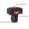 Mini Monitor Mount Plate Quick Release Clamp Fast Switch Install System 1/4 Screw For Action Camera Tripod Slide Rail Stabilizer