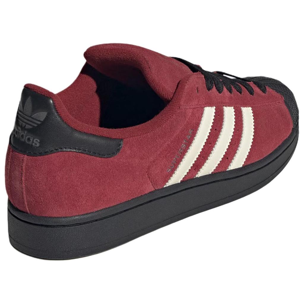 Adidas Originals Superstar 2 Skateboard Shoes Unisex Dark Red Sneakers JQ3220