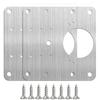 Stainless Steel Door Hinge Cabinet Hinge with Screw Furniture Drawer Repair Plate Kits Repair Plate Flat Fixing Brackets Tools