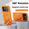For Honor 600/600 Pro and Honor 500/500 Pro Case Rock Sand Strong Anti-Fingerprint Anti-Oil Magnetic 360° Rotatable Stand Cover