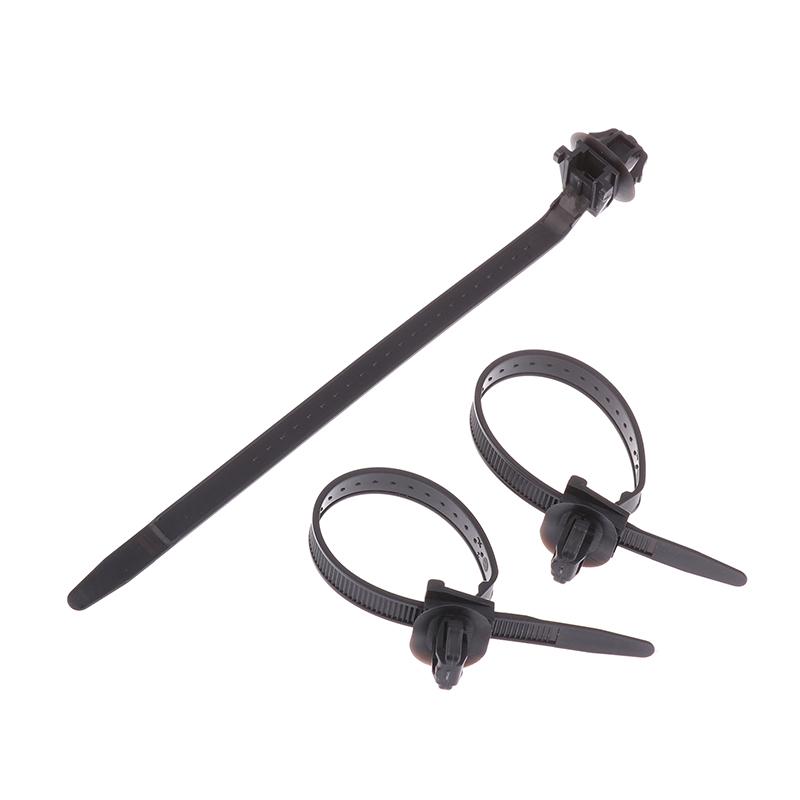 10Pcs Nylon Plastic Vehicle Motocycle Cable Tie Car Wiring Harness Retainer Clip Push Mount Auto Fasteners Black Color