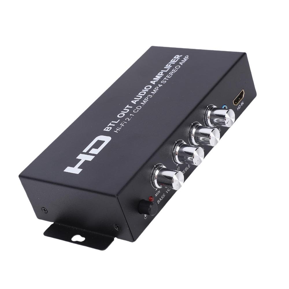 Support HD & AUX Input Dual Channel Sound Receiver HiFi Stereo Amplifier Car Use