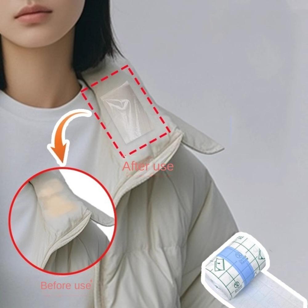 Multifunctional Collar Anti Foundation Sticker 5M Anti Dirt Film Sticker