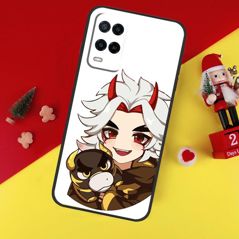 Genshin Impact Arataki Itto Case For Oppo A78 A98 A18 A38 A58 A5 A6 Pro A54 A74 A94 A17 A57 A80 A60 A40 A96 A76 A16 A15