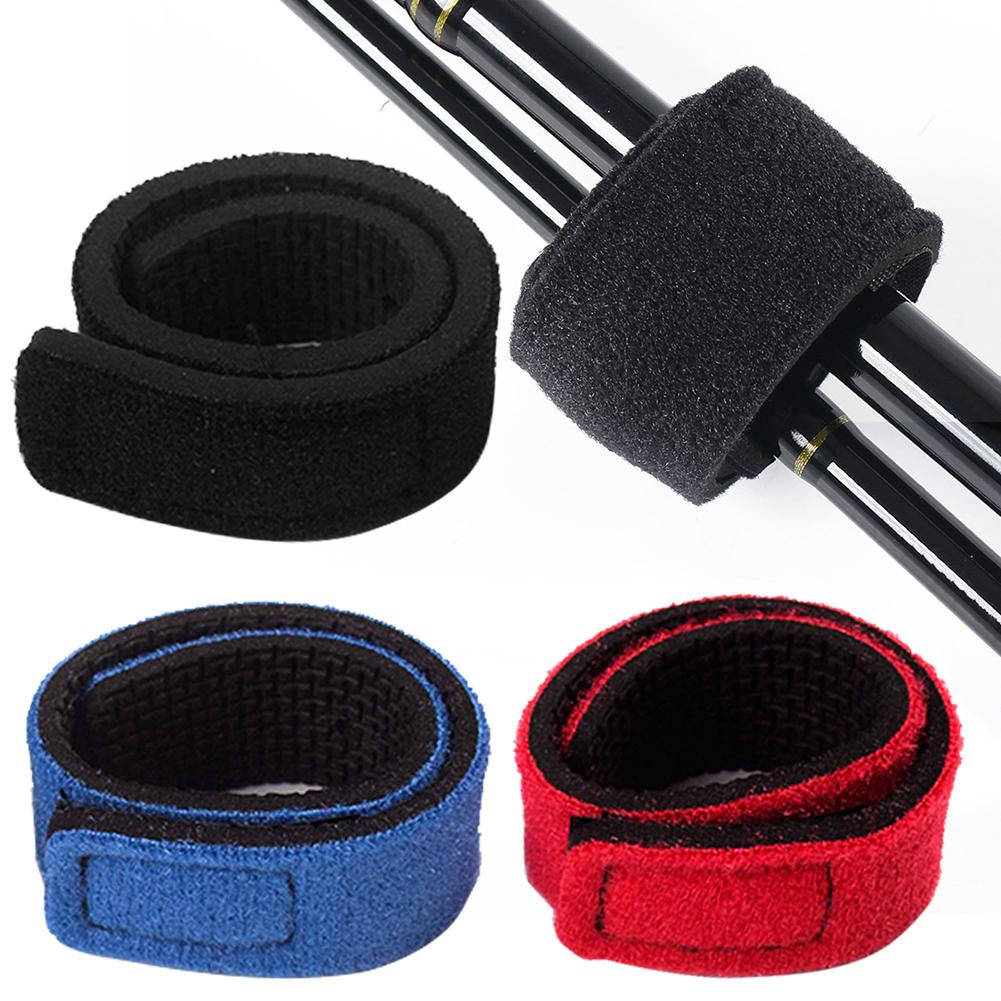 Fastener Ties Adjustable Fit Portable Outdoor Fishing Tool Fishing Accessory Fishing Rod Wrap Strap Multi-Functional for Fishing