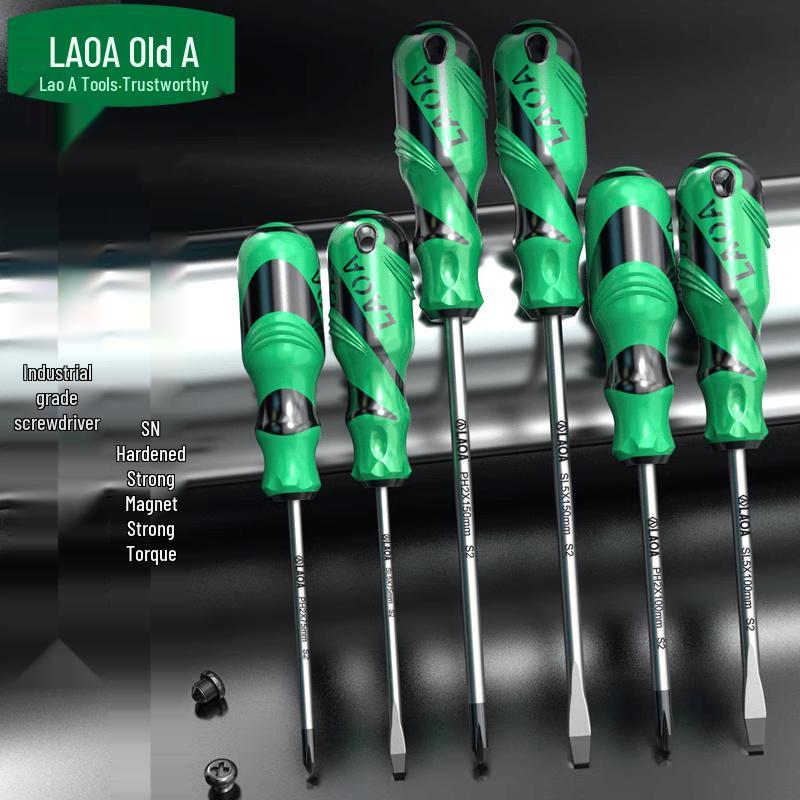 LAOA 6-Piece Phillips & Slotted Magnetic Screwdriver Set